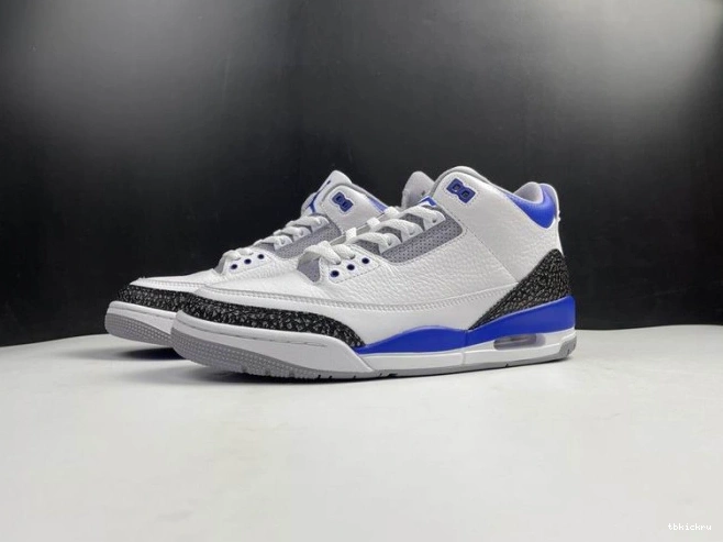 Reps TBK Blue Air Racer Jordan 3 CT8532-145 0813